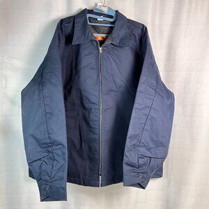 NEW Men's 2XL Quilt Lined Canvas Work Jacket MJ50 Navy Blue Outdoor Coat Farm